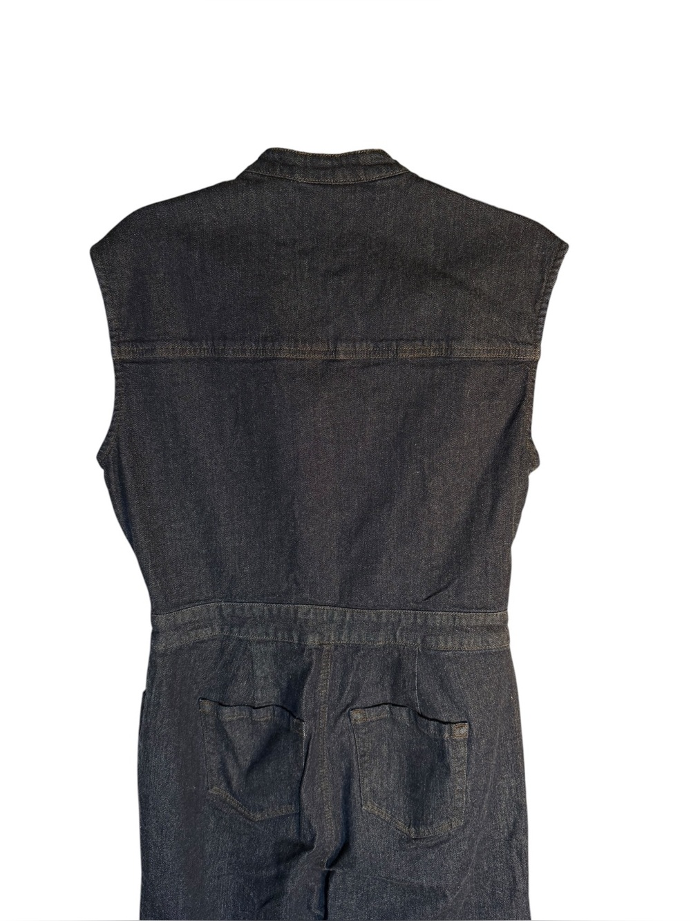 I.N.C. International Concepts Denim Jumpsuit Size Small Dark Wash Wide Leg - Picture 8 of 12